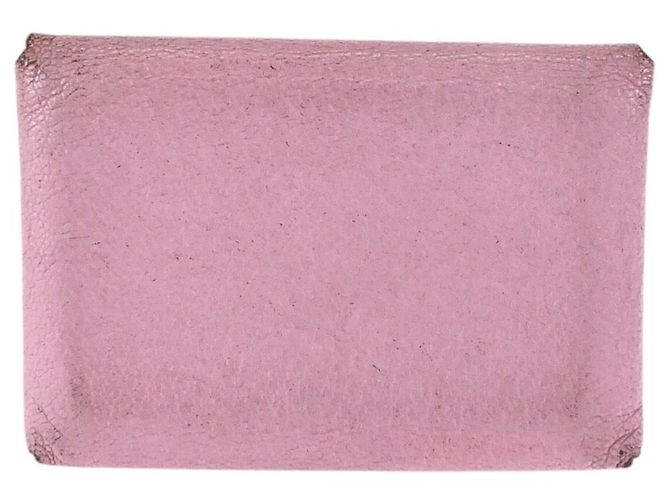 Hermès Tarjetero duo Chevre Calvi Hermes Rosa - vista 2