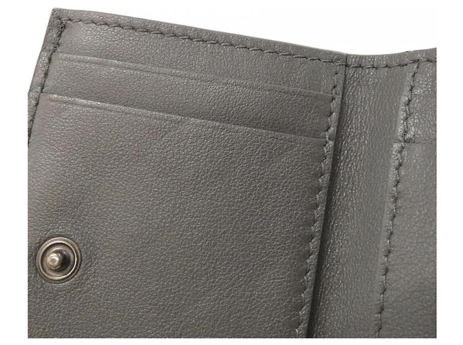 Portafoglio in pelle di vitello Bottega Veneta Nero - vista 6