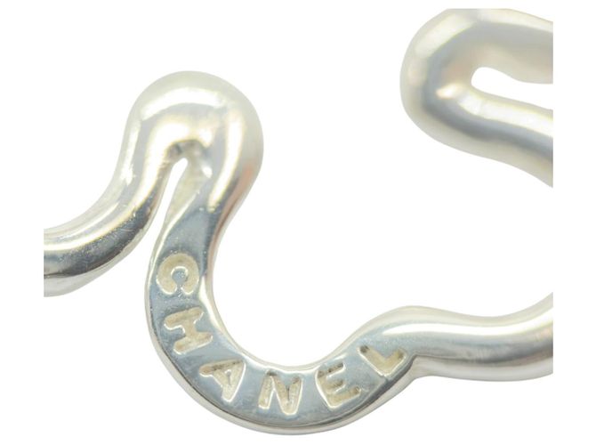 Pendientes Chanel Clover Silver Plata Metálico - vista 5