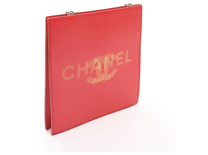 Borsa a tracolla in tessuto Chanel Coco Mark Rosso - vista 2