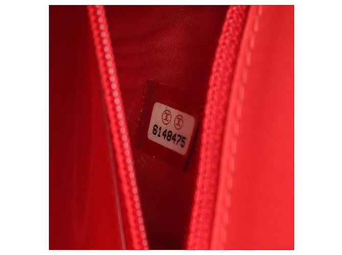 Borsa a tracolla in tessuto Chanel Coco Mark Rosso - vista 4