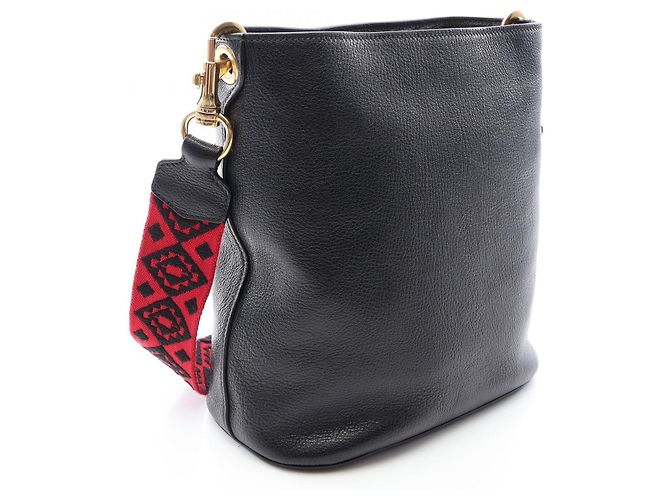 Borsa a tracolla in pelle MADRAS Miu Miu Nero - vista 2