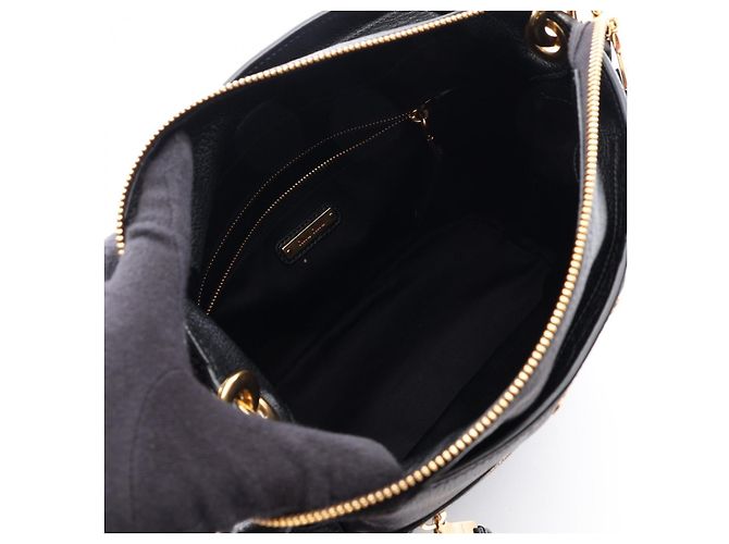 Borsa a tracolla in pelle MADRAS Miu Miu Nero - vista 3