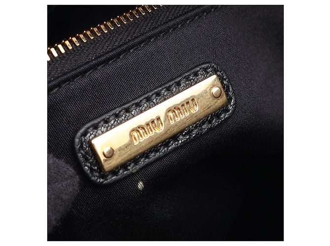 Borsa a tracolla in pelle MADRAS Miu Miu Nero - vista 4