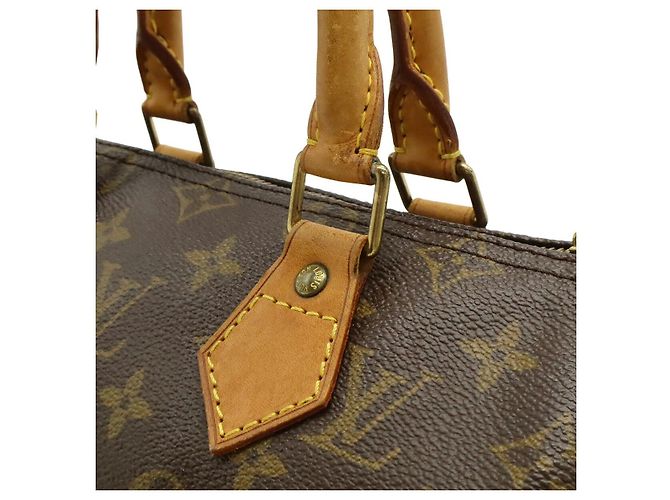 Speedy Borsa a mano Louis Vuitton Monogram Marrone - vista 8