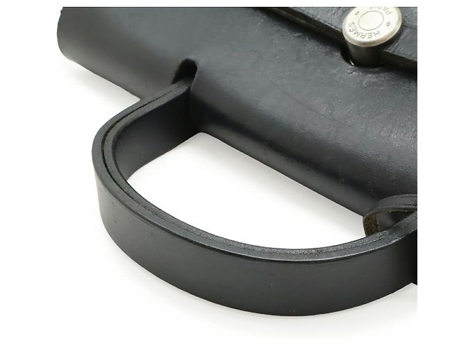 Hermès Zaino Hermes Herbag A Dos PM Canvas Leather Nero - vista 6