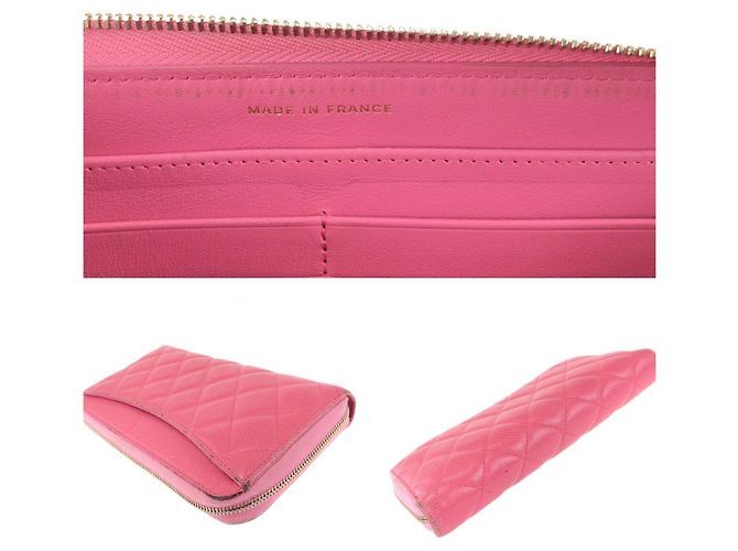 Chanel Caviar Skin Long Wallet Pink - view 7