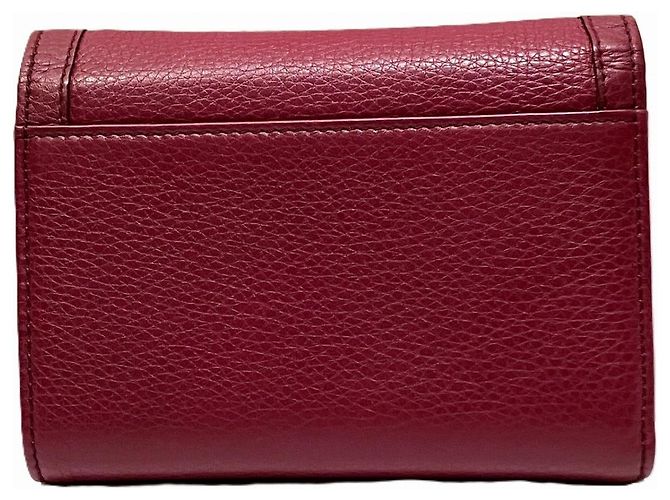 Bamboo Carteira trifold de couro com detalhe em bambu Gucci Marrom - vista 2