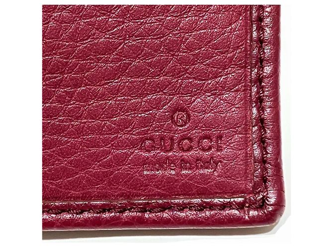 Bamboo Carteira trifold de couro com detalhe em bambu Gucci Marrom - vista 4