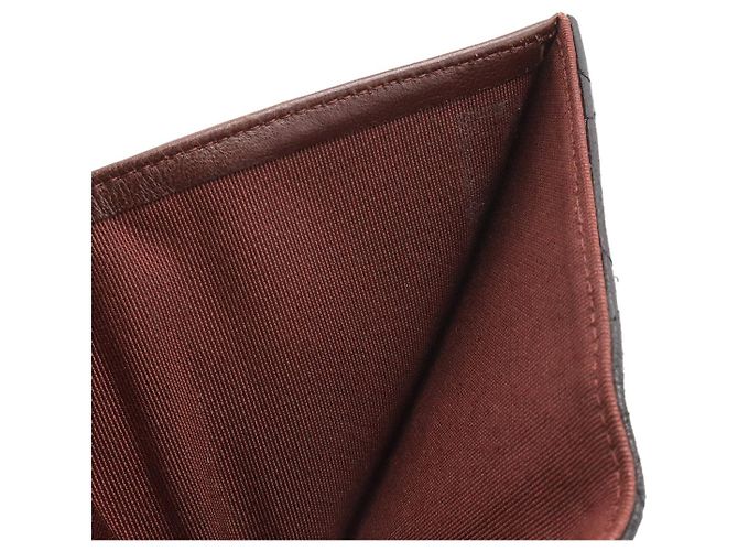 Chanel Portafoglio in pelle Matelasse con logo Coco Nero - vista 6