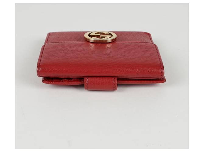 Gucci Portafoglio Interlocking Rosso - vista 4