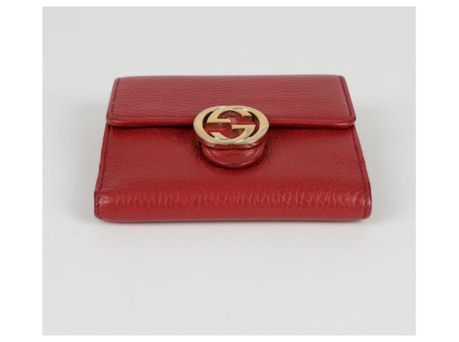 Gucci Portafoglio Interlocking Rosso - vista 7