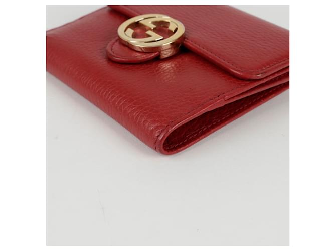 Gucci Portafoglio Interlocking Rosso - vista 8