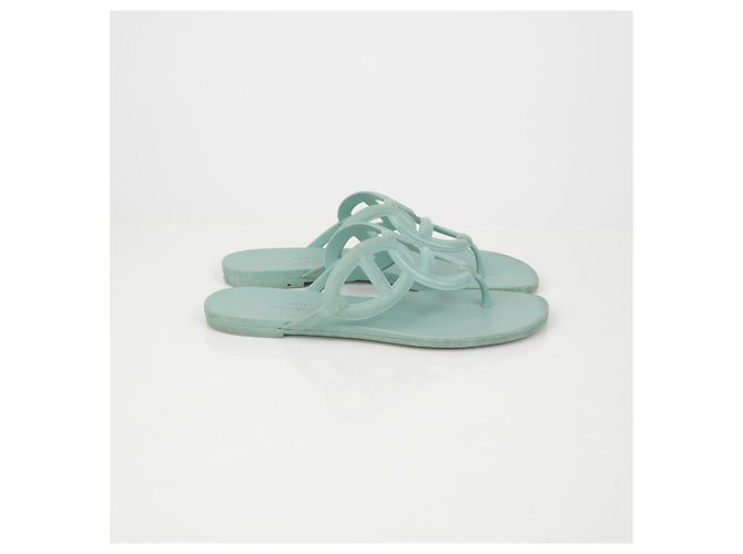 Sandali Hermès Egerie Verde Menta - vista 2