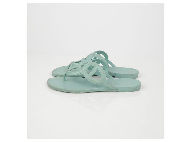 Sandali Hermès Egerie Verde Menta - vista 6