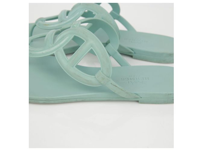 Sandali Hermès Egerie Verde Menta - vista 7