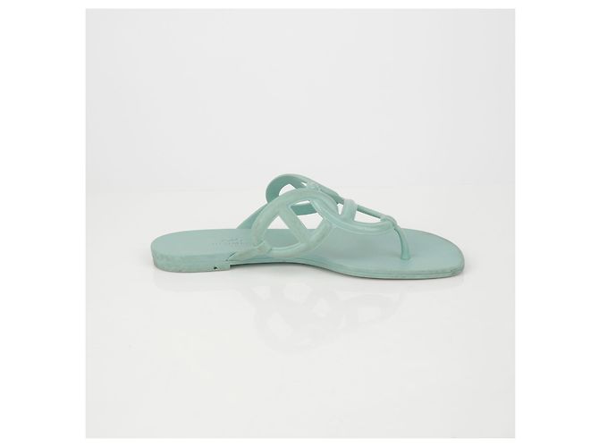 Sandali Hermès Egerie Verde Menta - vista 9