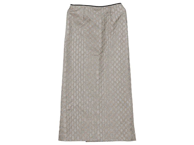 Gucci Falda larga con abertura Gg - vista 2