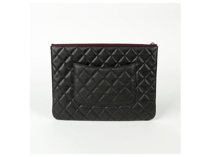 Chanel Clutch Classic New Medium in Caviar Nero - vista 4