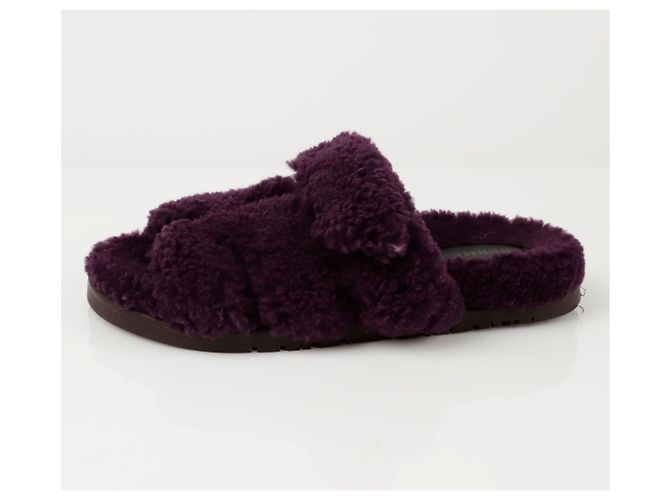 Hermès Schafsleder-Sandalen Größe Lila - Ansicht 3