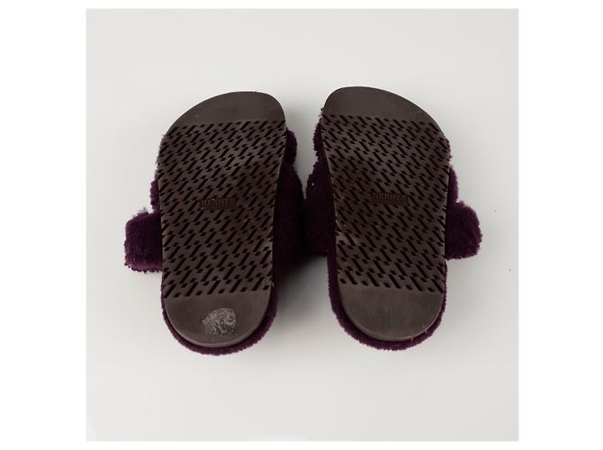 Hermès Schafsleder-Sandalen Größe Lila - Ansicht 8