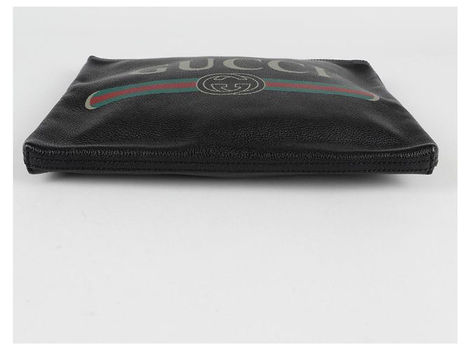 Gucci Clutch Portfolio con Logo Stampato - vista 5