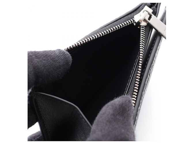 Céline CELINE Portafoglio Compatto in Pelle Nero - vista 4