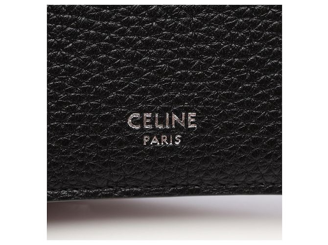Céline CELINE Portafoglio Compatto in Pelle Nero - vista 5