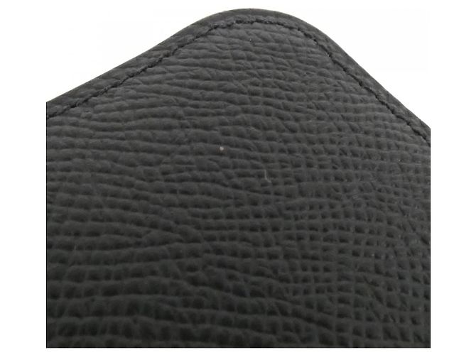 Silk In Hermès Hermes EN LIBERTE Portafoglio in seta e pelle compatto Nero - vista 3