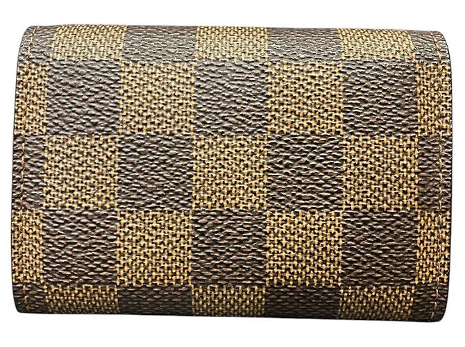 Monedero Louis Vuitton Damier Ebene Castaño - vista 2