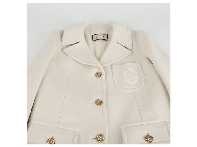 Gucci Abrigo con doble bordado - vista 3