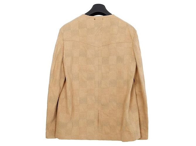 Louis Vuitton Blazer con cuello de patrón Damier Talla Castaño - vista 2