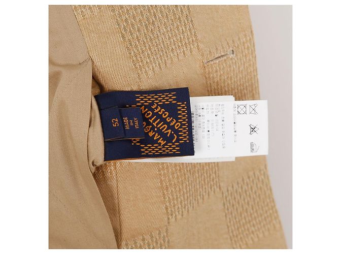 Louis Vuitton Blazer con cuello de patrón Damier Talla Castaño - vista 9