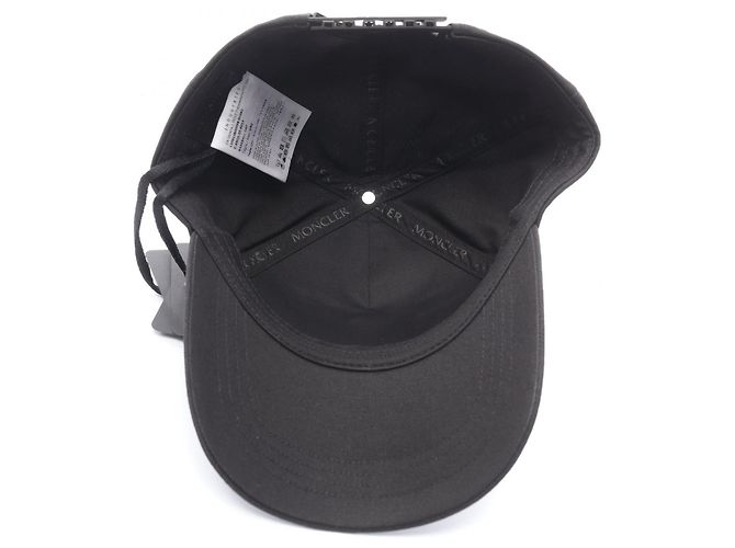 Cappellino da baseball in cotone Moncler Nero - vista 3