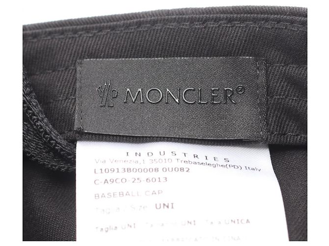 Cappellino da baseball in cotone Moncler Nero - vista 4