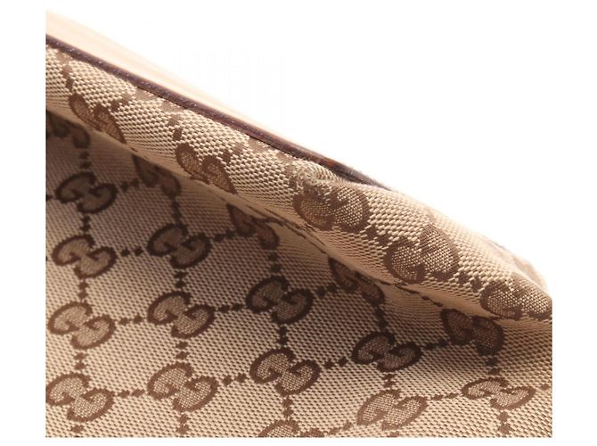Borsa Tote Gucci GG Canvas Marrone Beige - vista 9