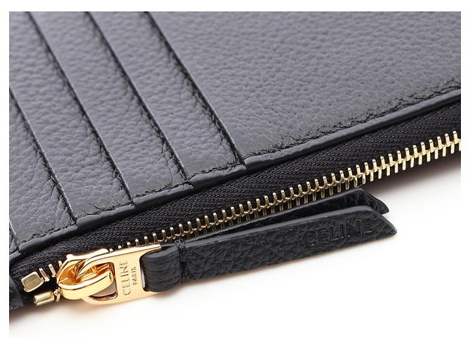 Céline Tarjetero de cuero CELINE Negro - vista 5