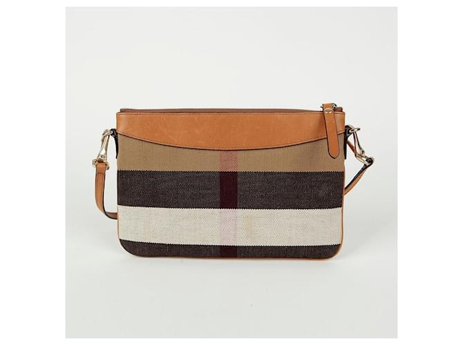 Burberry Clutch a tracolla Phaeton Marrone - vista 3