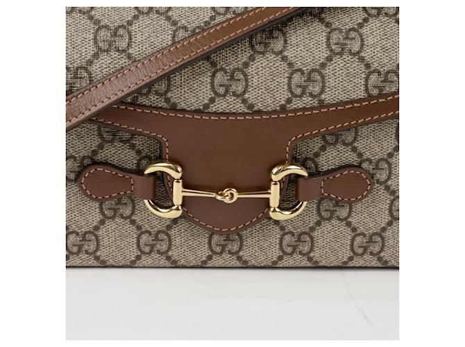 Gucci Mini borsa a tracolla Horsebit Marrone - vista 2