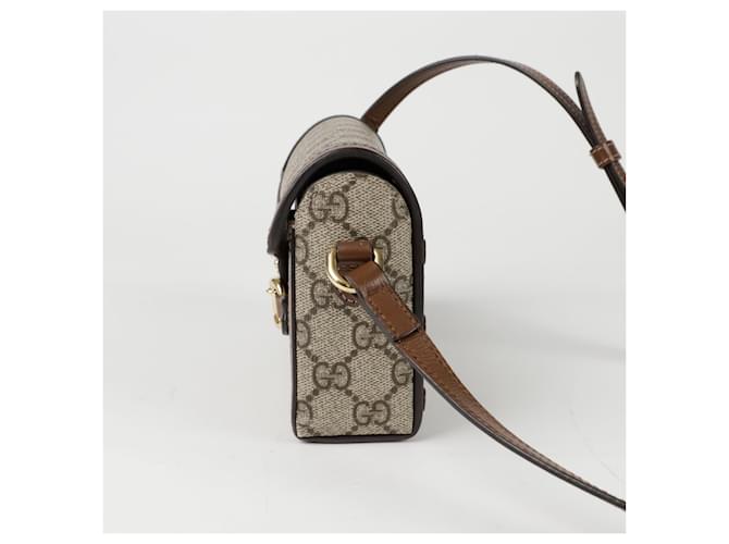 Gucci Mini borsa a tracolla Horsebit Marrone - vista 3
