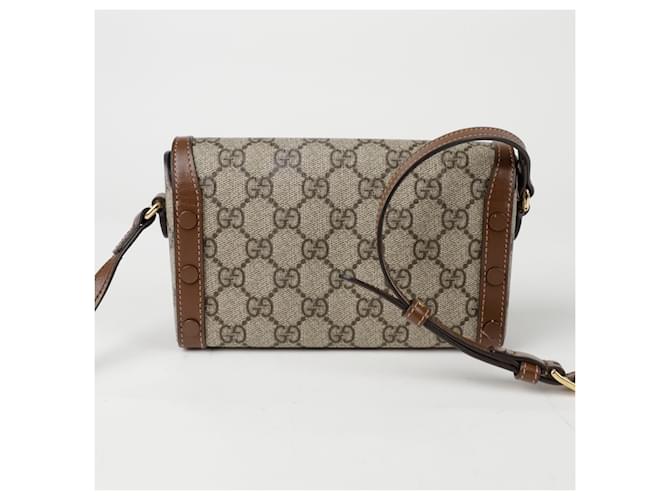 Gucci Mini borsa a tracolla Horsebit Marrone - vista 4
