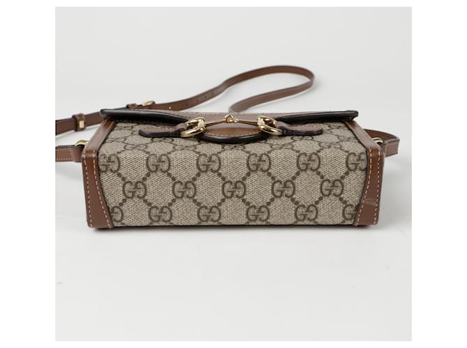 Gucci Mini borsa a tracolla Horsebit Marrone - vista 6