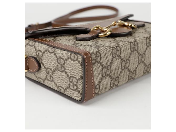 Gucci Mini borsa a tracolla Horsebit Marrone - vista 7