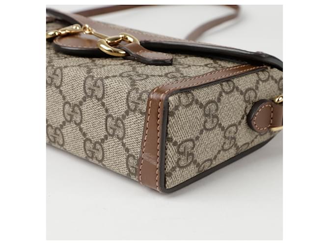Gucci Mini borsa a tracolla Horsebit Marrone - vista 8