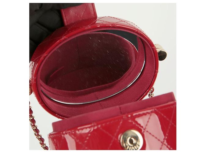 Chanel Mini trousse cosmetica a tracolla crossbody Rosso - vista 9