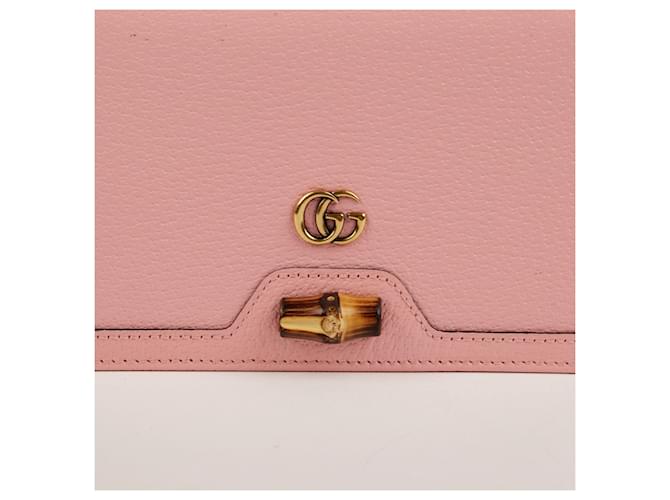 Gucci Borsa a tracolla mini Diana in bambù Rosa - vista 2