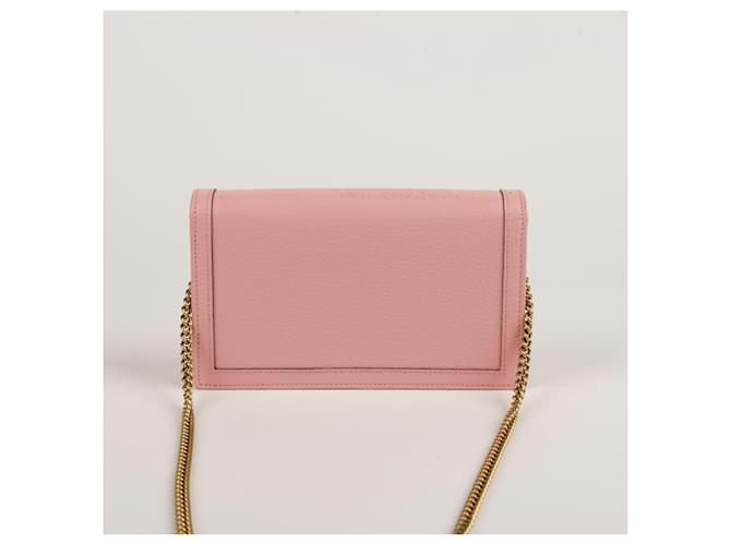 Gucci Borsa a tracolla mini Diana in bambù Rosa - vista 8