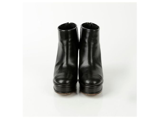 Chanel Ankle Boots mit Absatz Größe Schwarz - Ansicht 3