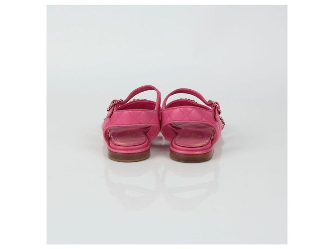Chanel Ketten-Sandalette Größe Pink - Ansicht 4