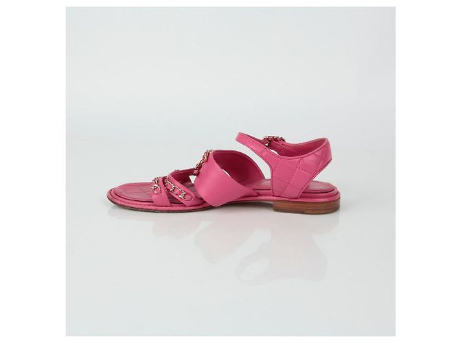 Chanel Ketten-Sandalette Größe Pink - Ansicht 6